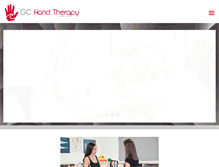 Tablet Screenshot of gchandtherapy.com